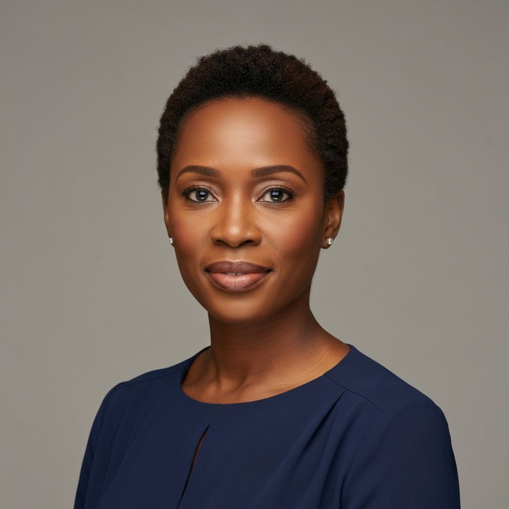 Portrait of Amara Diallo, Head of Cybersecurity